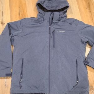 Columbia grey XL men's coat with hood